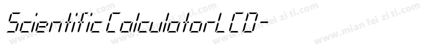Scientific Calculator LCD字体转换